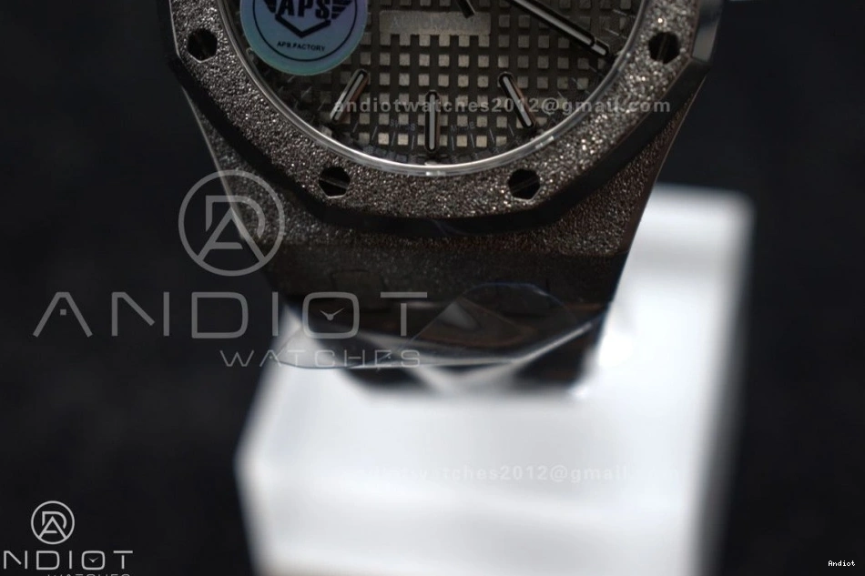 Royal SA3120 SS Oak 37mm Edition on APSF 1:1 Dial Clone Grey Frosted 15454 Best Bracelet SS Textured Super 0516